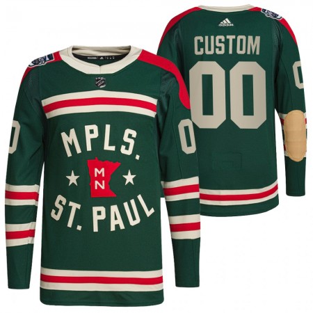 Mænd NHL Minnesota Wild Trøje Tilpasset 2022 Winter Classic Authentic